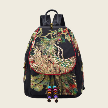 Embroidery Backpack Women Bag