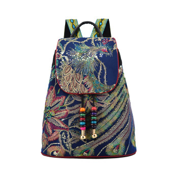 Embroidery Backpack Women Bag