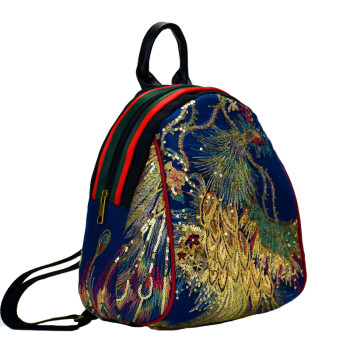 Embroidery Backpack Women Bag