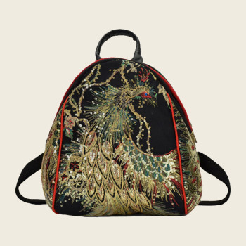 Embroidery Backpack Women Bag